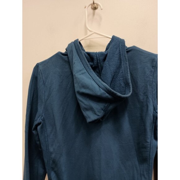 VTG Y2K Juicy Couture Womens Crop Hoodie Medium Blue Embroidered Logo Full Zip - Picture 9 of 9